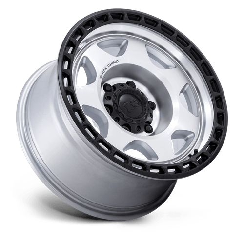 Black Rhino VOYAGER Silver Machined W/ M-Black Lip 6x139.7 Wheels - product view 2