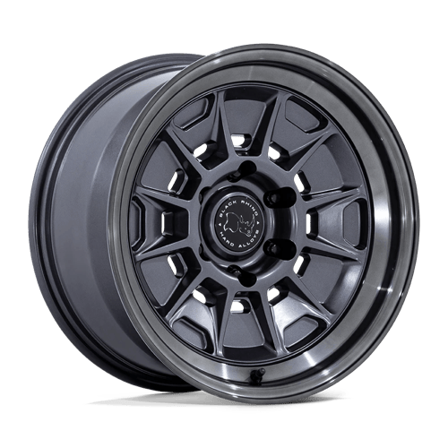 Black Rhino MONDO Matte Gunmetal W/ G-Gray Lip 6x139.7 Wheels - product view 1