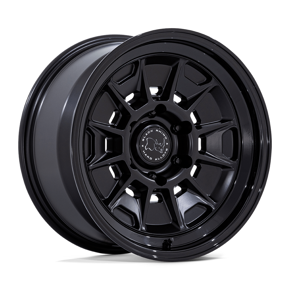 Black Rhino MONDO Matte Black W/ Gloss Black Lip 6x139.7 Wheels - product view 4