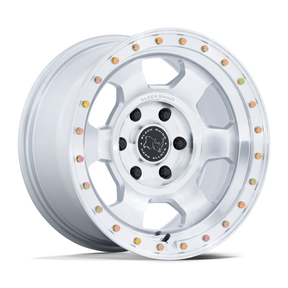 Black Rhino TROOPER Gloss Silver W/ Machined Face 6x139.7 Wheels - product view 4