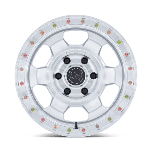 Black Rhino TROOPER Gloss Silver W/ Machined Face 6x139.7 Wheels - product view 3