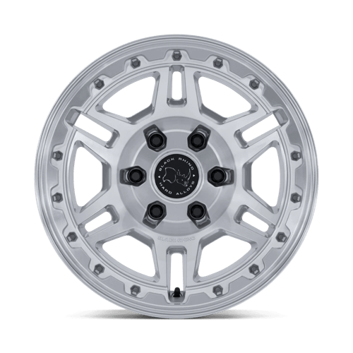 Black Rhino VANGUARD Gloss Silver W/ Machined Face 6x139.7 Wheels - product view 3