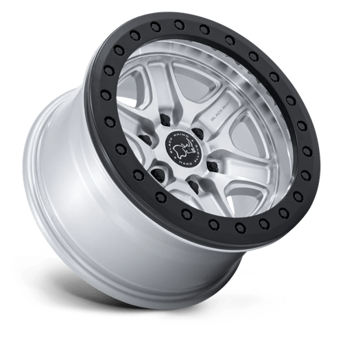 Black Rhino ECHO TRAIL LOCK BEADLOCK Hyper Silver W/ Machined Face 6x139.7 Wheels - product view 2