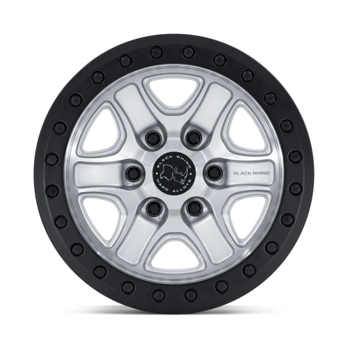 Black Rhino ECHO TRAIL LOCK BEADLOCK Hyper Silver W/ Machined Face 6x139.7 Wheels - product view 3