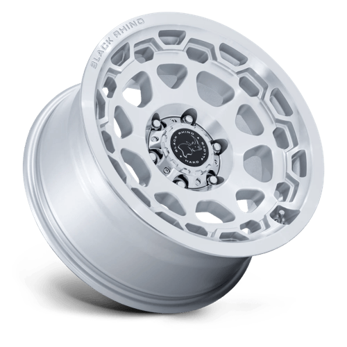 Black Rhino CONGO Gloss Silver W/ Machined Face 6x139.7 Wheels - product view 2