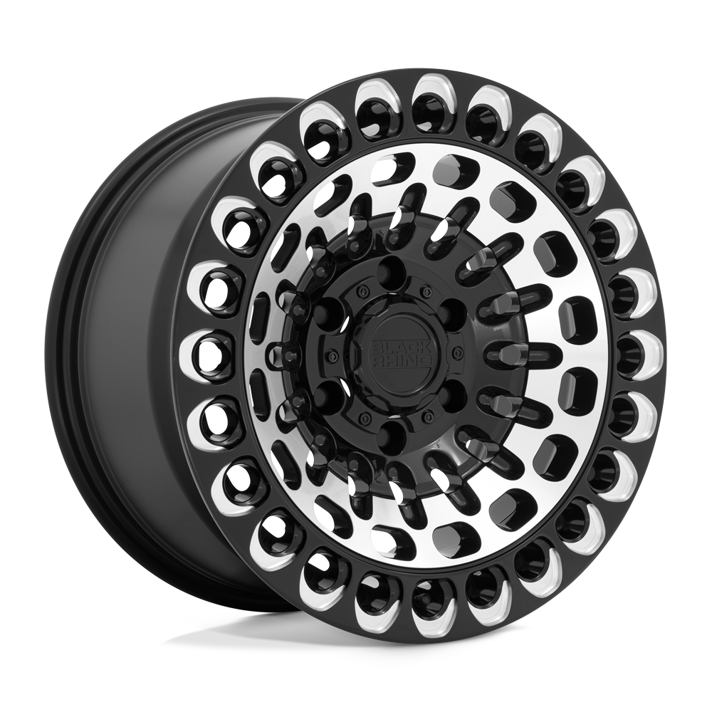 Black Rhino LABYRINTH Gloss Black W Mach Face & Mill 6x139.7 Wheels - product view 4