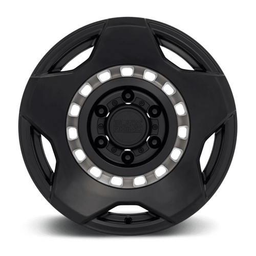 Black Rhino MUZZLE Matte Black W/ Mach Tint Ring 6x139.7 Wheels - product view 3
