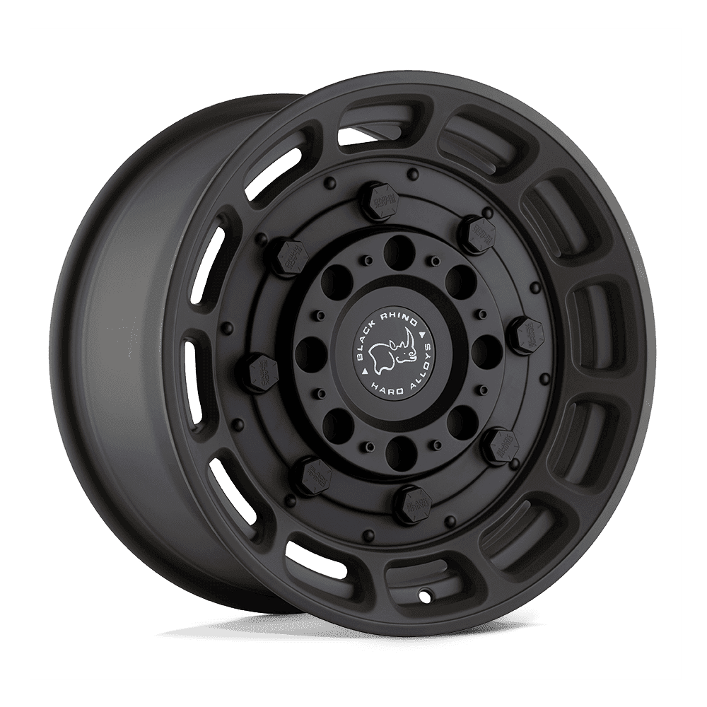 Black Rhino WARTHOG Matte Od Green W/ Black Center 6x139.7 Wheels - product view 4