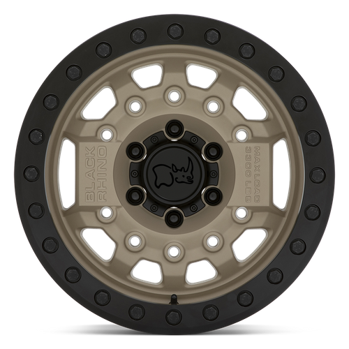 Black Rhino AVENGER BEADLOCK Desert Sand W/ Black Hardware 6x139.7 Wheels - product view 3