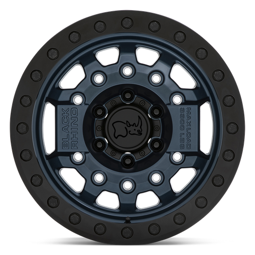 Black Rhino AVENGER BEADLOCK Navy Blue W/ Black Hardware 6x139.7 Wheels - product view 3