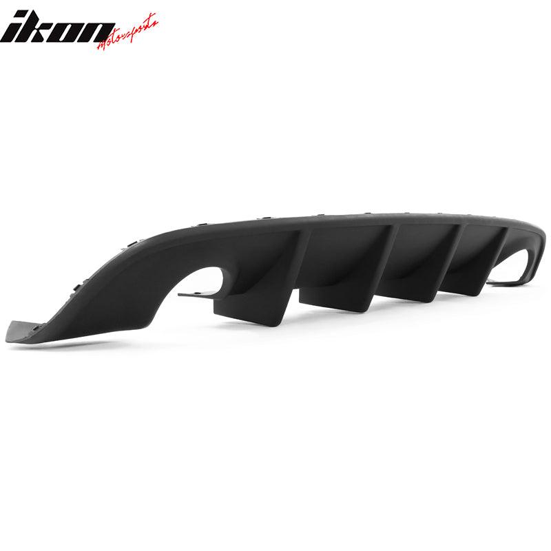 Ikon Motorsports Rear Diffuser for 2015-2023 Dodge Charger SRT OEM Style Matte Black PP