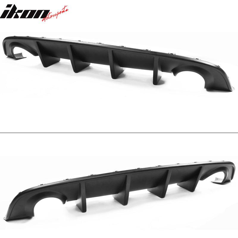 Ikon Motorsports Rear Diffuser for 2015-2023 Dodge Charger SRT OEM Style Matte Black PP