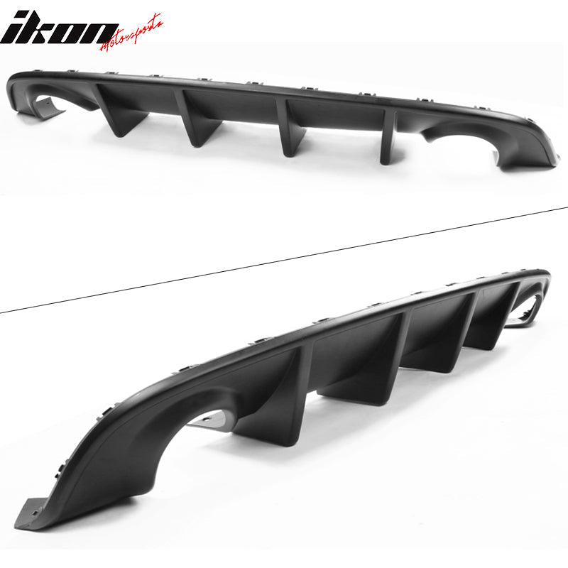 Ikon Motorsports Rear Diffuser for 2015-2023 Dodge Charger SRT OEM Style Matte Black PP