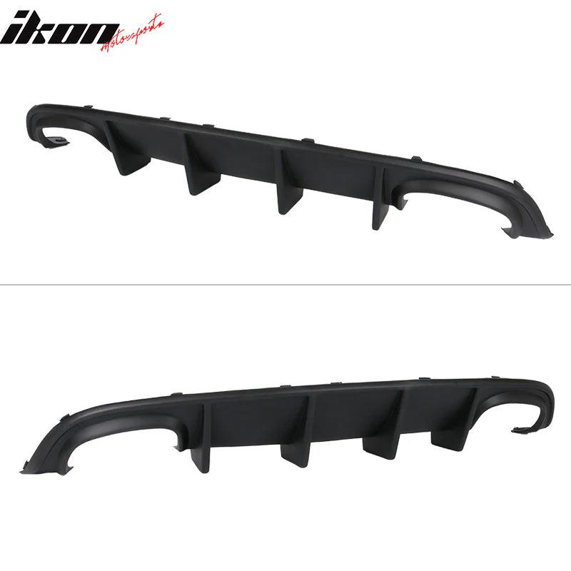 Ikon Motorsports 2015-2023 Dodge Charger Rear Diffuser Quad Exhaust SRT Unpainted PP