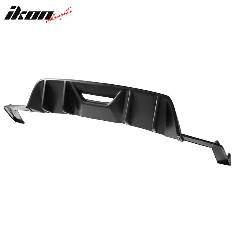 2015-2017 Ford Mustang Rear Diffuser Bumper Lip HN Style Matte Black P