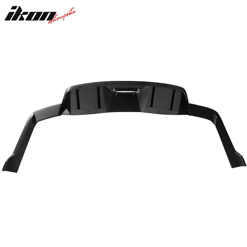 2015-2017 Ford Mustang Rear Diffuser Bumper Lip HN Style Matte Black P