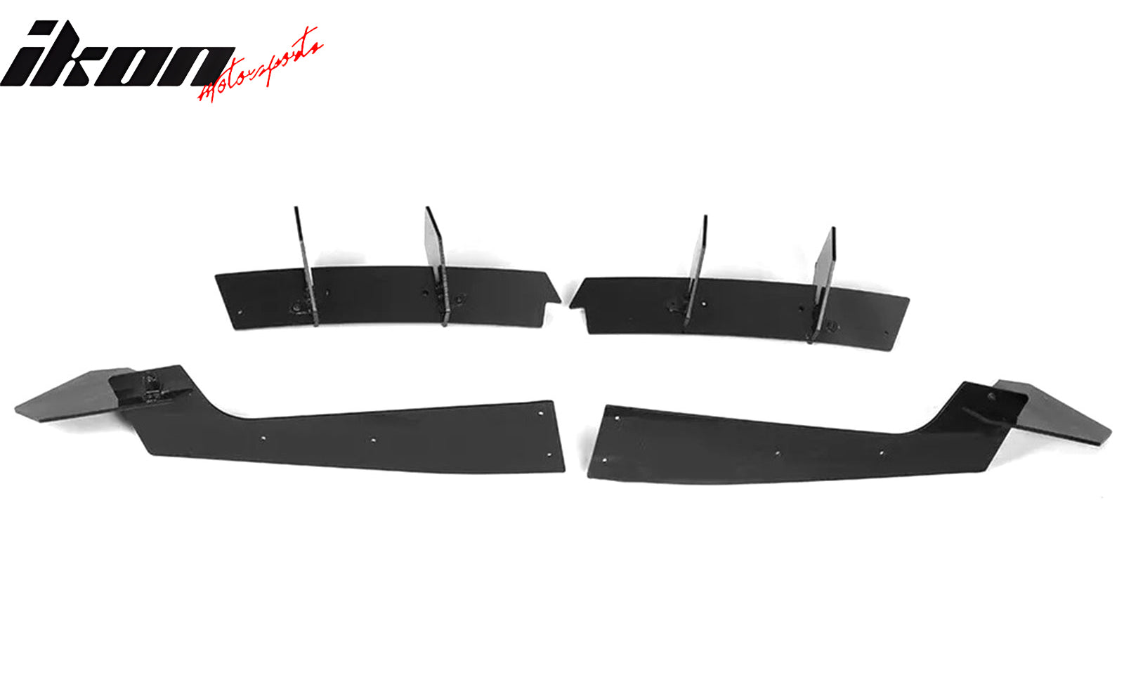 2018-2021 Ford Mustang EcoBoost Gloss Black Rear Bumper Diffuser ABS