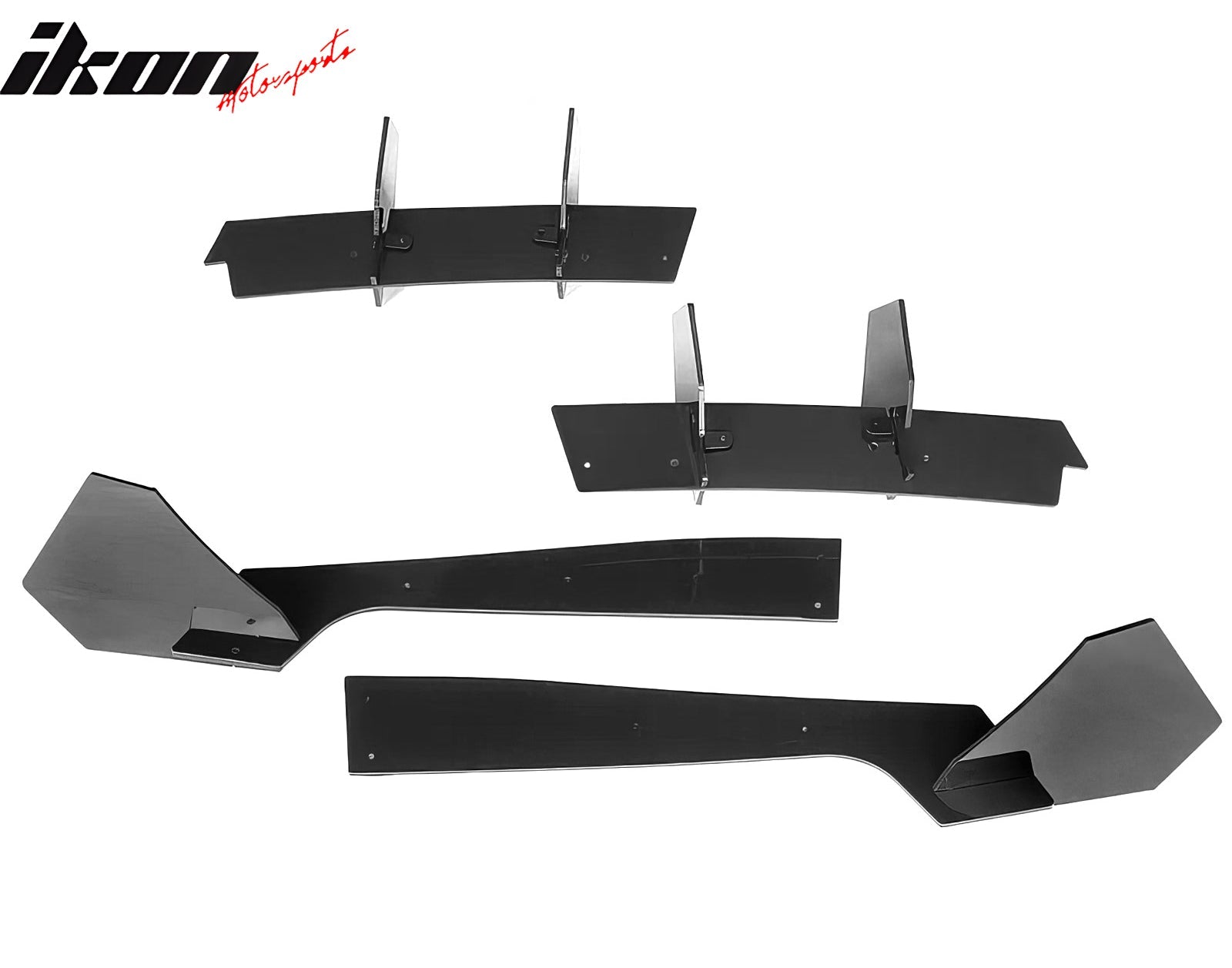 2018-2021 Ford Mustang EcoBoost Gloss Black Rear Bumper Diffuser ABS