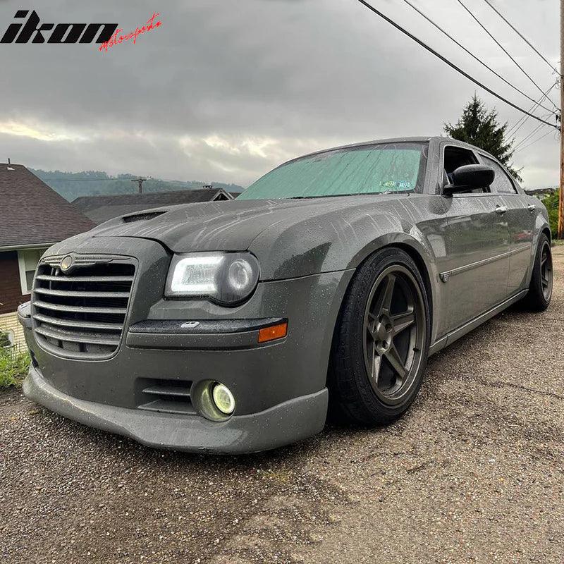 Ikon Motorsports 2005-2010 Chrysler 300 300C VIP Style Front Bumper Lip Spoiler PU