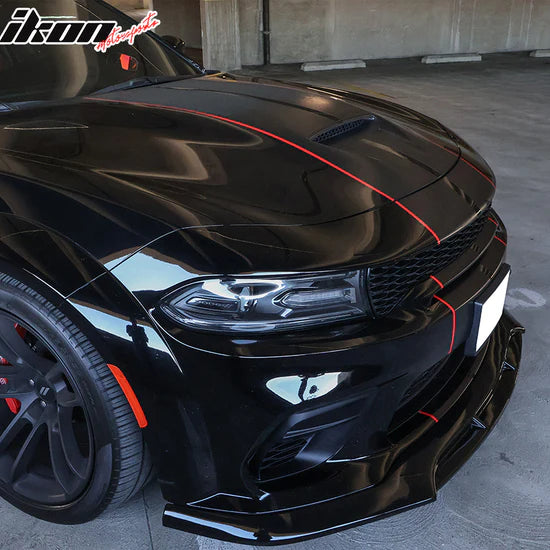 Ikon Motorsports 2020-2023 Dodge Charger Widebody V5 PP Front Bumper Lip