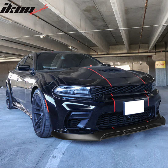 Ikon Motorsports 2020-2023 Dodge Charger Widebody V5 PP Front Bumper Lip