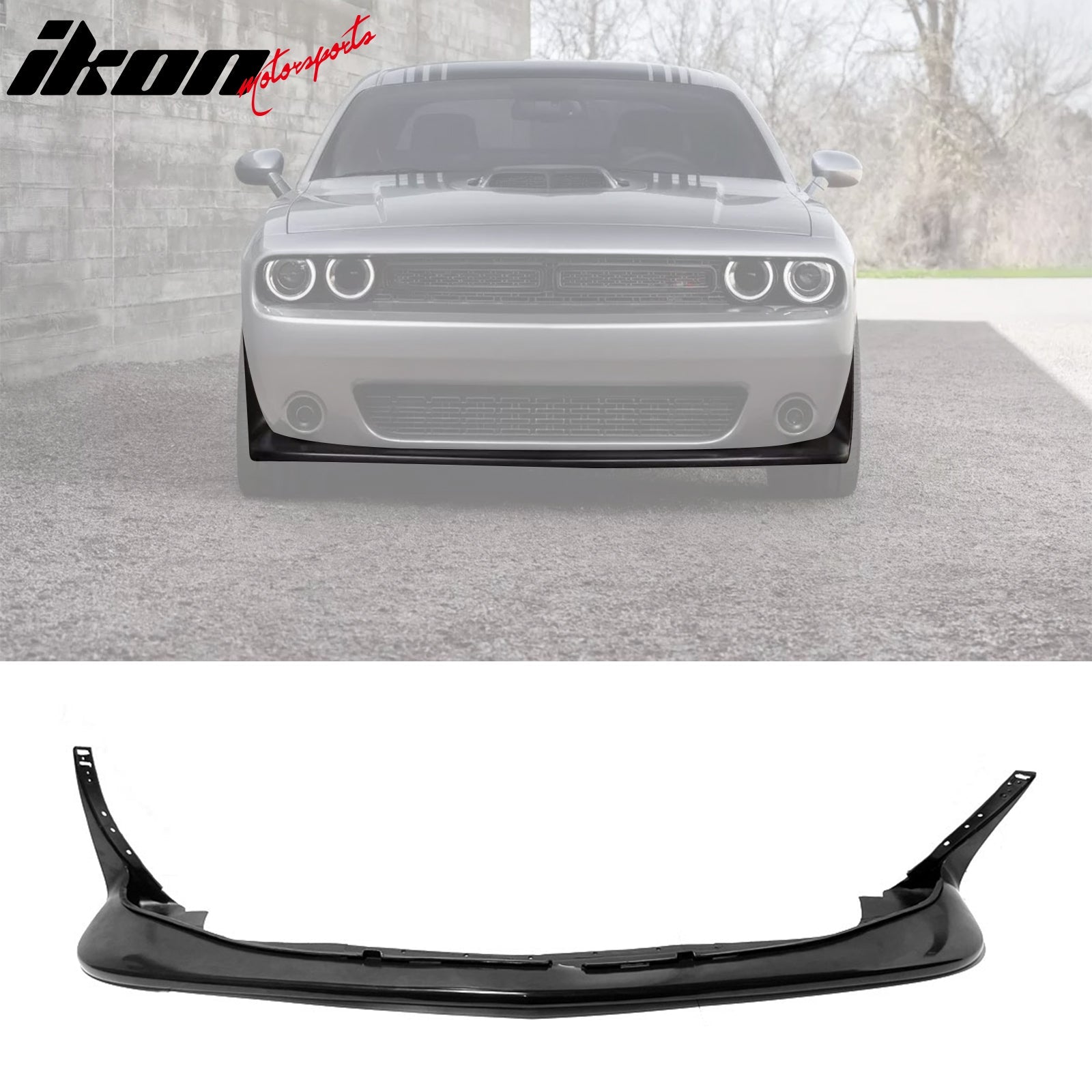 Ikon Motorsports 2008-2023 Dodge Challenger Painted Rear Trunk Spoiler Wing Lip ABS