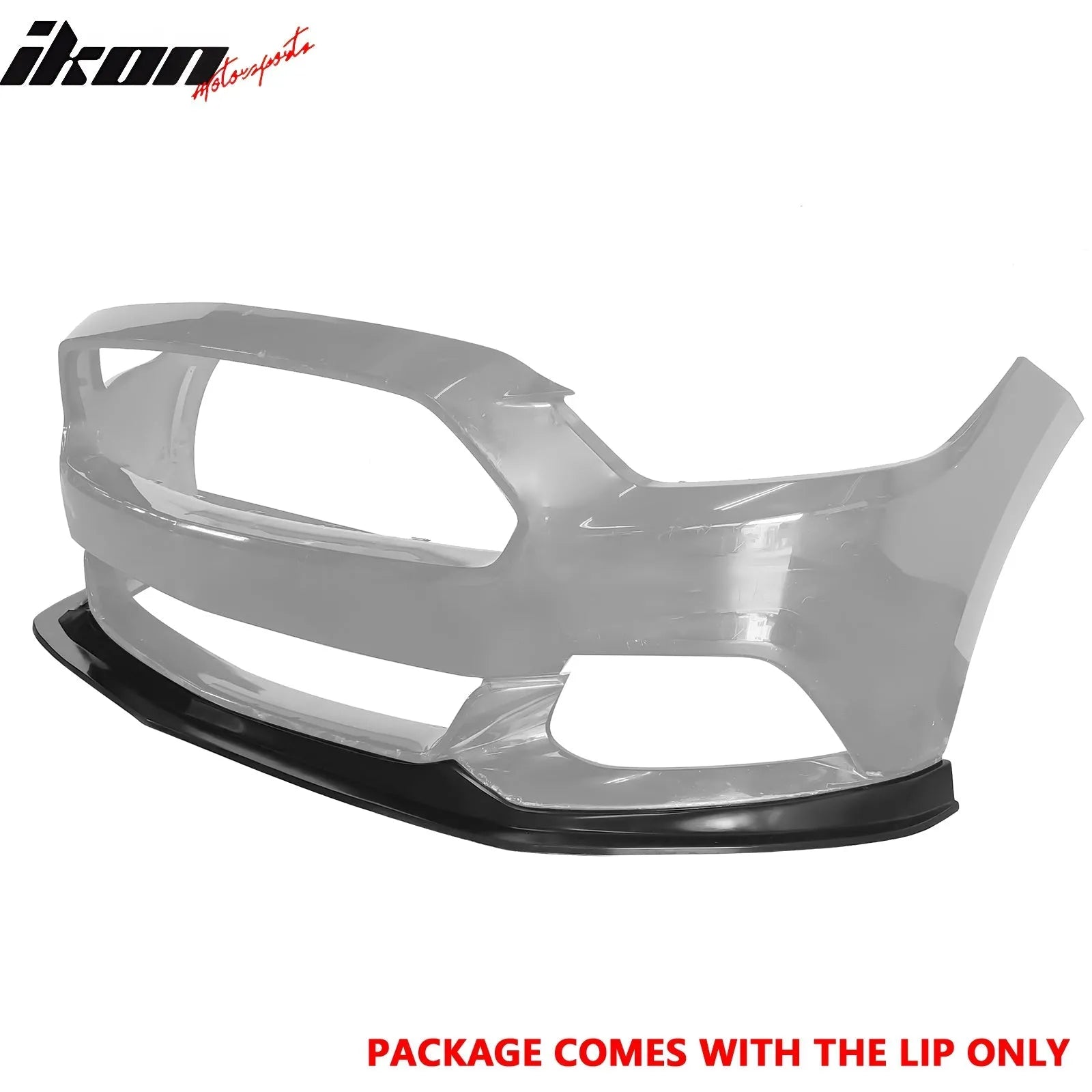 2015-2017 Ford Mustang MDA Style Unpainted Black Front Bumper Lip PU