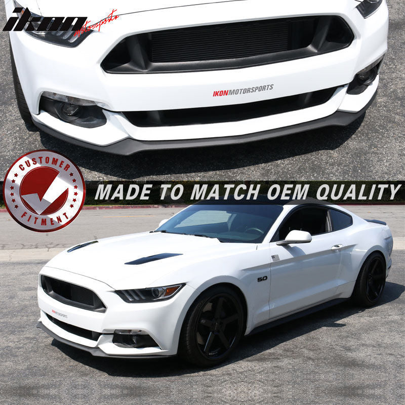 2015-2017 Ford Mustang V6 GT OEM Style Front Bumper Lip Spoiler PU