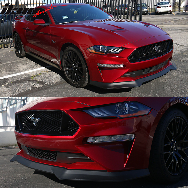 2018-2023 Ford Mustang GT R Spec Style Front Bumper Lip Splitter PP