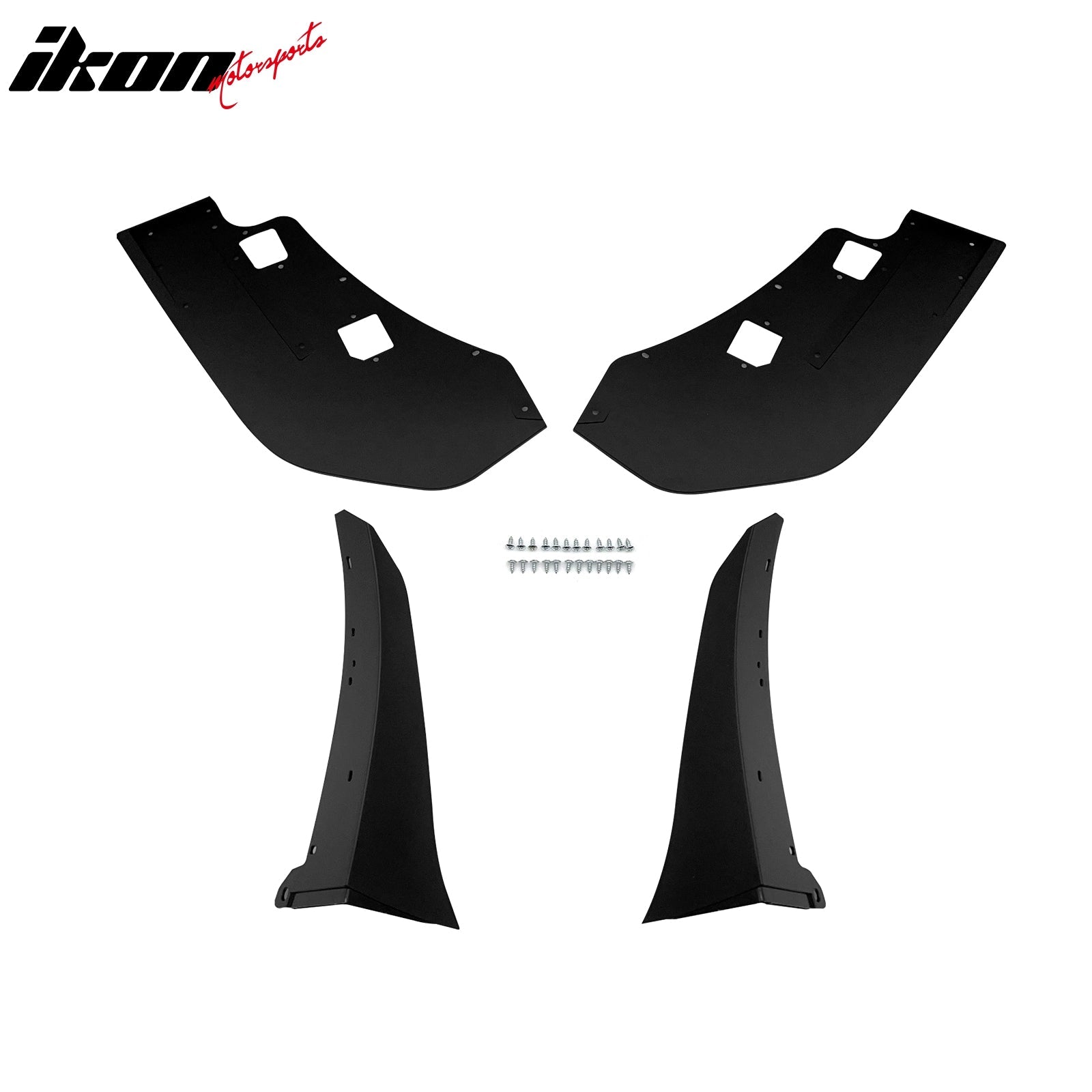 2015-2023 Ford Mustang GT500 Style 2PC Front Bumper Corner Winglets PP