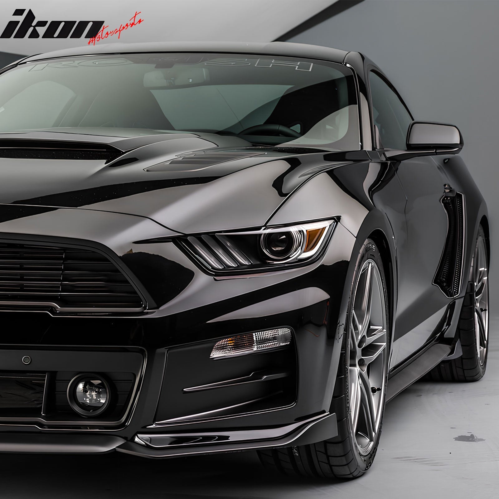 2015-2023 Ford Mustang Coupe & Convertible Side Skirts ROU Style PU