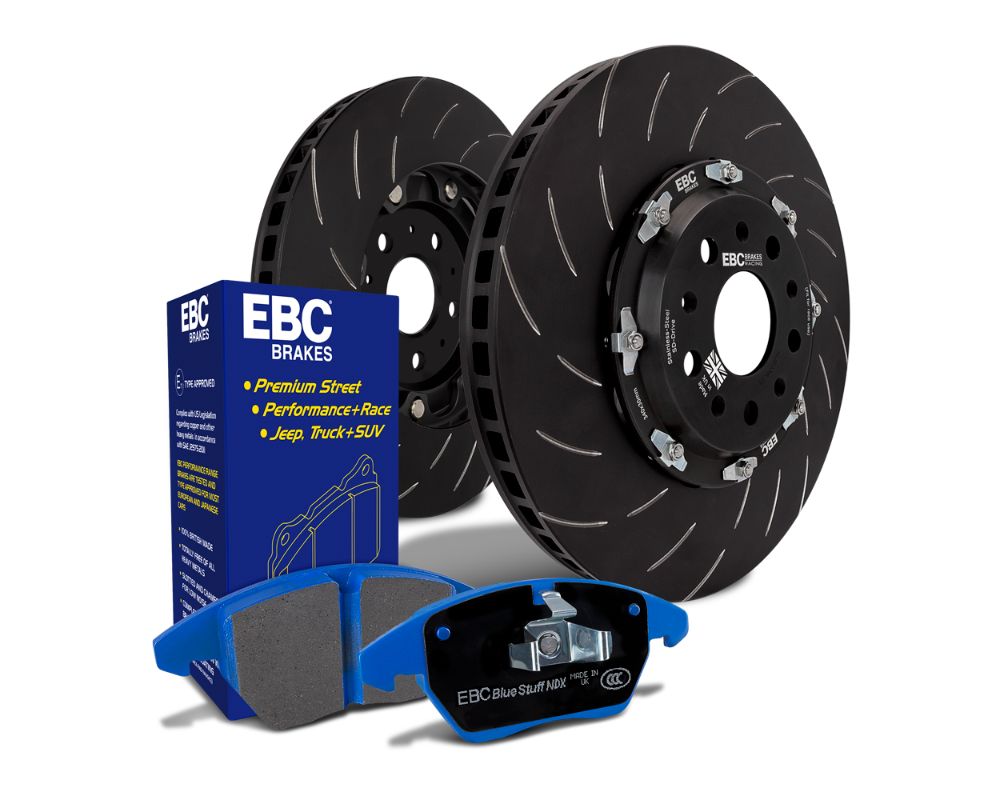 EBC Brakes Front S27 Kits Bluestuff Pads & SG2F Rotors Dodge Challenger | Charger 2015-2023