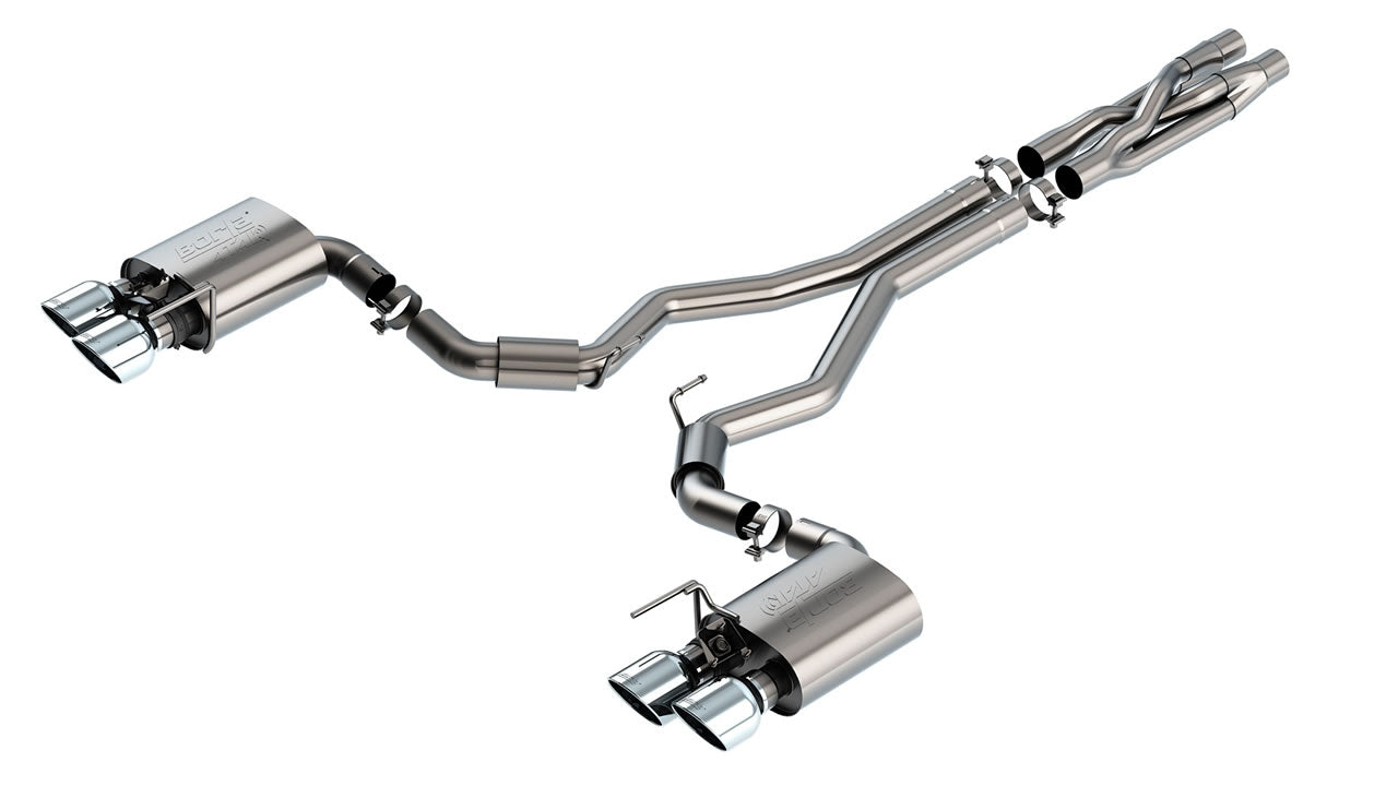 Borla ATAK 2020-2022 Ford Mustang Shelby GT500 Cat-Back Exhaust System - CHROME TIPS