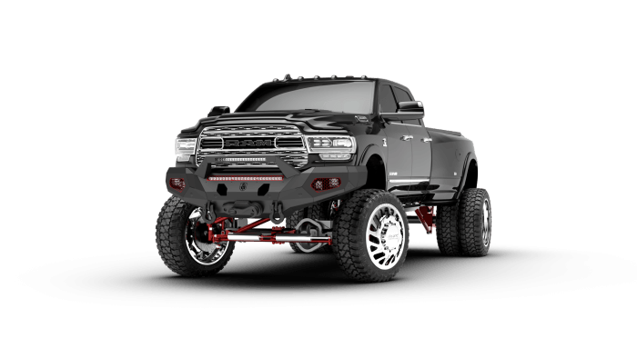 Road Armor  EVOLUTION FRONT WINCH BUMPER SHEET METAL PRE-RUNNER GUARD - TEXTURE BLACK 2019-2023 RAM 2500 3500