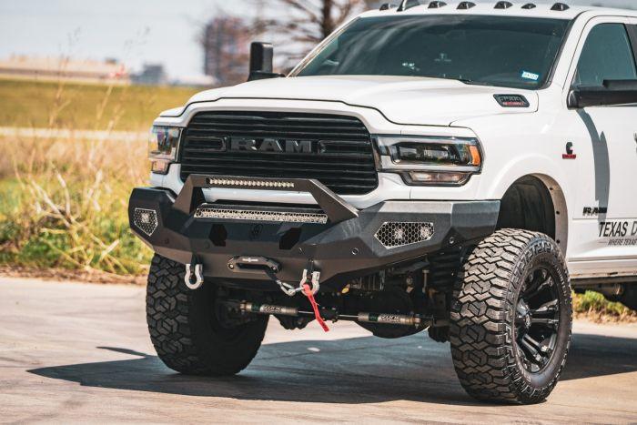 Road Armor  EVOLUTION FRONT WINCH BUMPER SHEET METAL PRE-RUNNER GUARD - TEXTURE BLACK 2019-2023 RAM 2500 3500