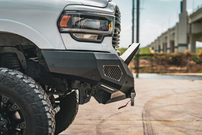 Road Armor  EVOLUTION FRONT WINCH BUMPER SHEET METAL PRE-RUNNER GUARD - TEXTURE BLACK 2019-2023 RAM 2500 3500