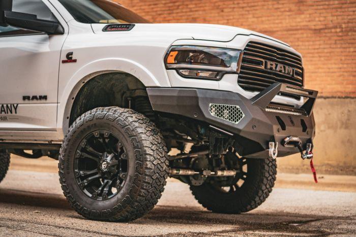 Road Armor  EVOLUTION FRONT WINCH BUMPER SHEET METAL PRE-RUNNER GUARD - TEXTURE BLACK 2019-2023 RAM 2500 3500