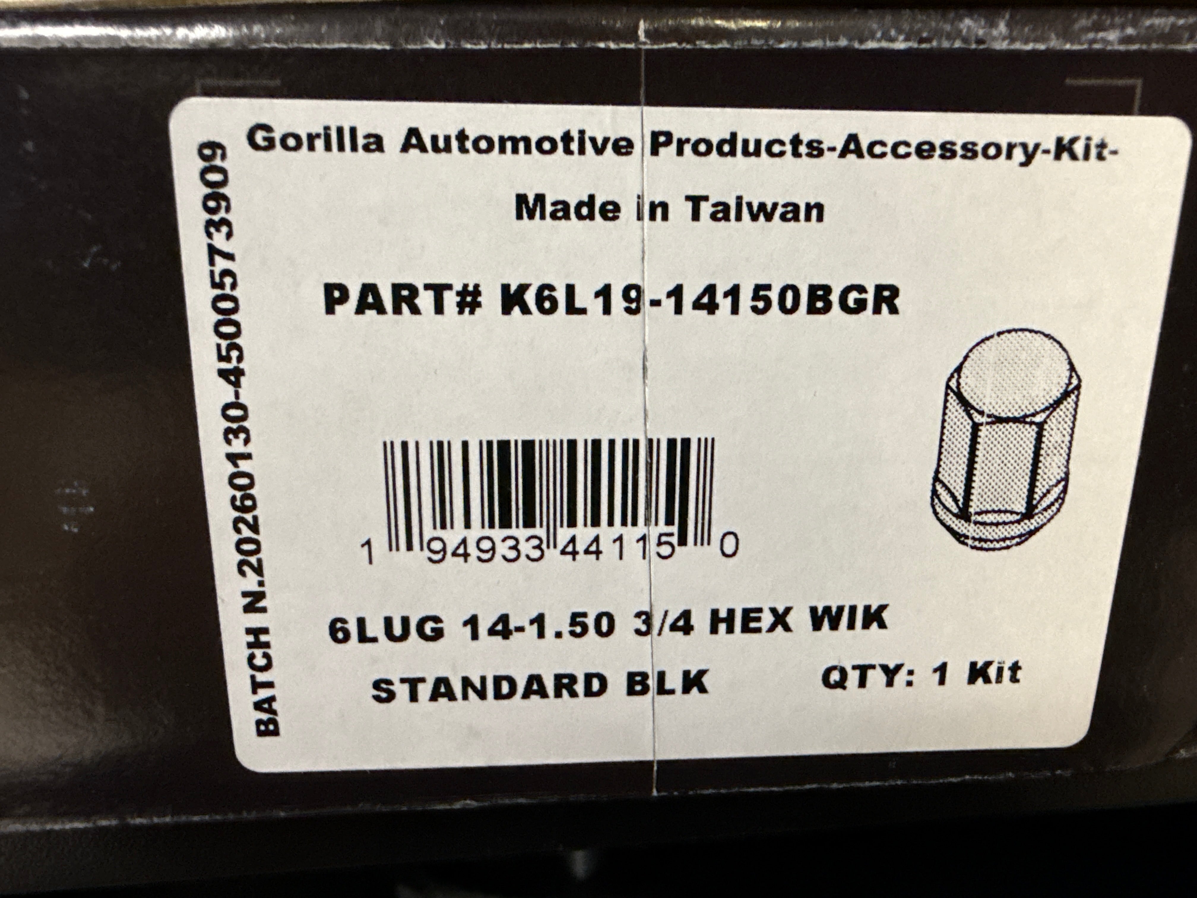 Gorilla K6L19-14150BGR