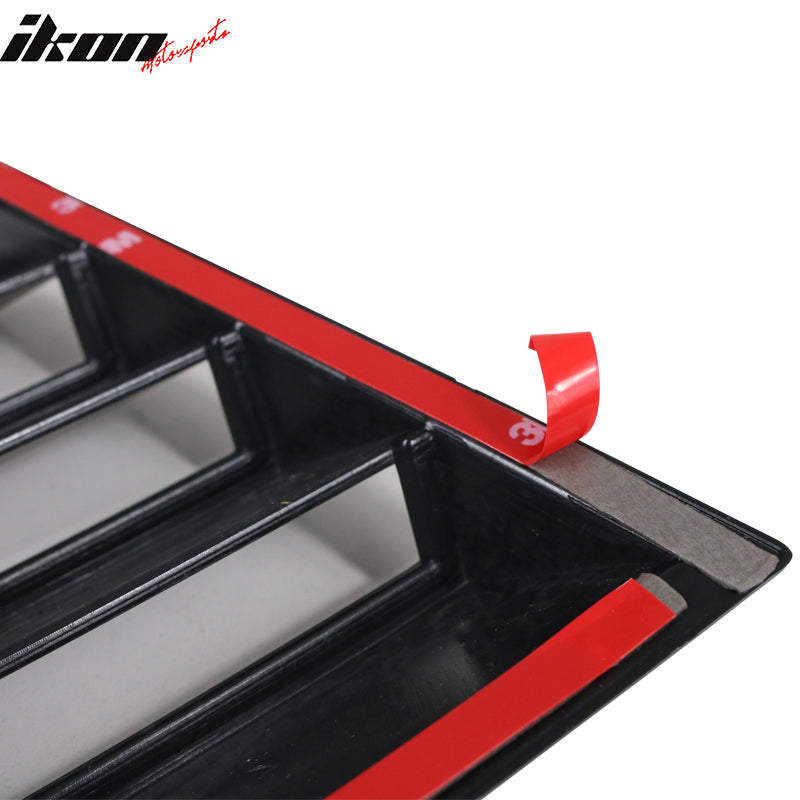 Ikon Motorsports 2008-2023 Dodge Challenger Rear Window Scoop Louver Vent