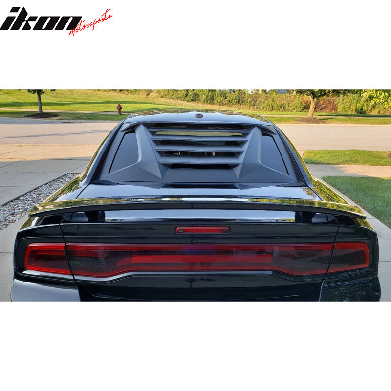 Ikon Motorsports 2008-2023 Dodge Challenger Rear Window Scoop Louver Vent