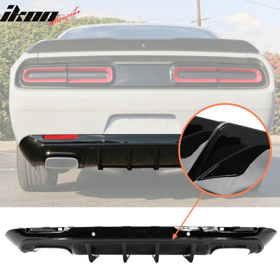 Ikon Motorsports 2015-2023 Dodge Challenger IKON Rear Bumper Diffuse