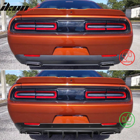 Ikon Motorsports 2015-2023 Dodge Challenger IKON Rear Bumper Diffuse