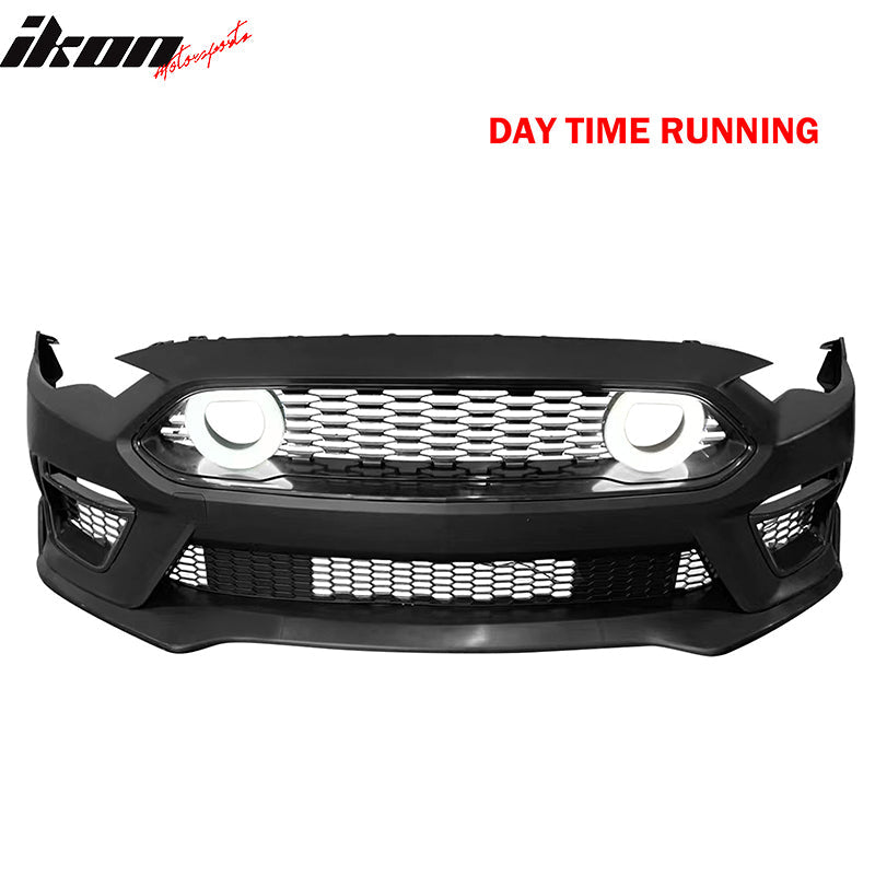 2018-2023 Ford Mustang 2021 Mach-1 Style Front Bumper Cover LED Grille