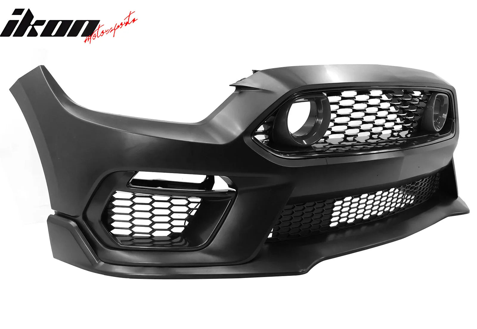 2015-2017 Ford Mustang Front Bumper Cover Lower Upper Grills W/ LED