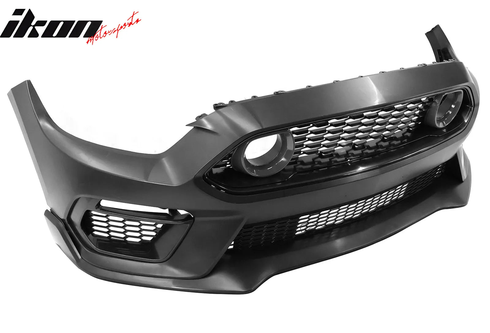 2015-2017 Ford Mustang Front Bumper Cover Lower Upper Grills W/ LED