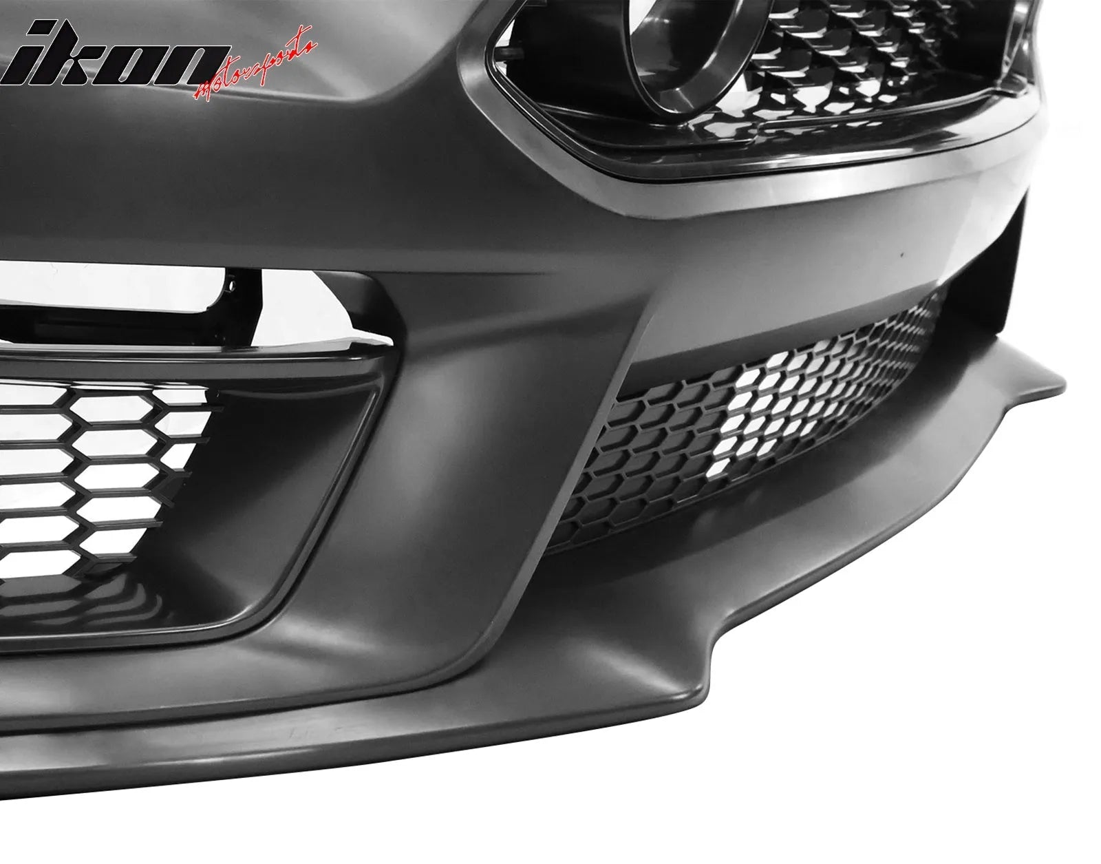 2015-2017 Ford Mustang Front Bumper Cover Lower Upper Grills W/ LED