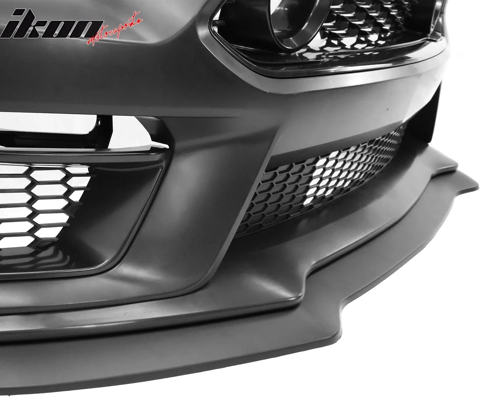 2015-2017 Ford Mustang Front Bumper Cover Lower Upper Grills W/ LED