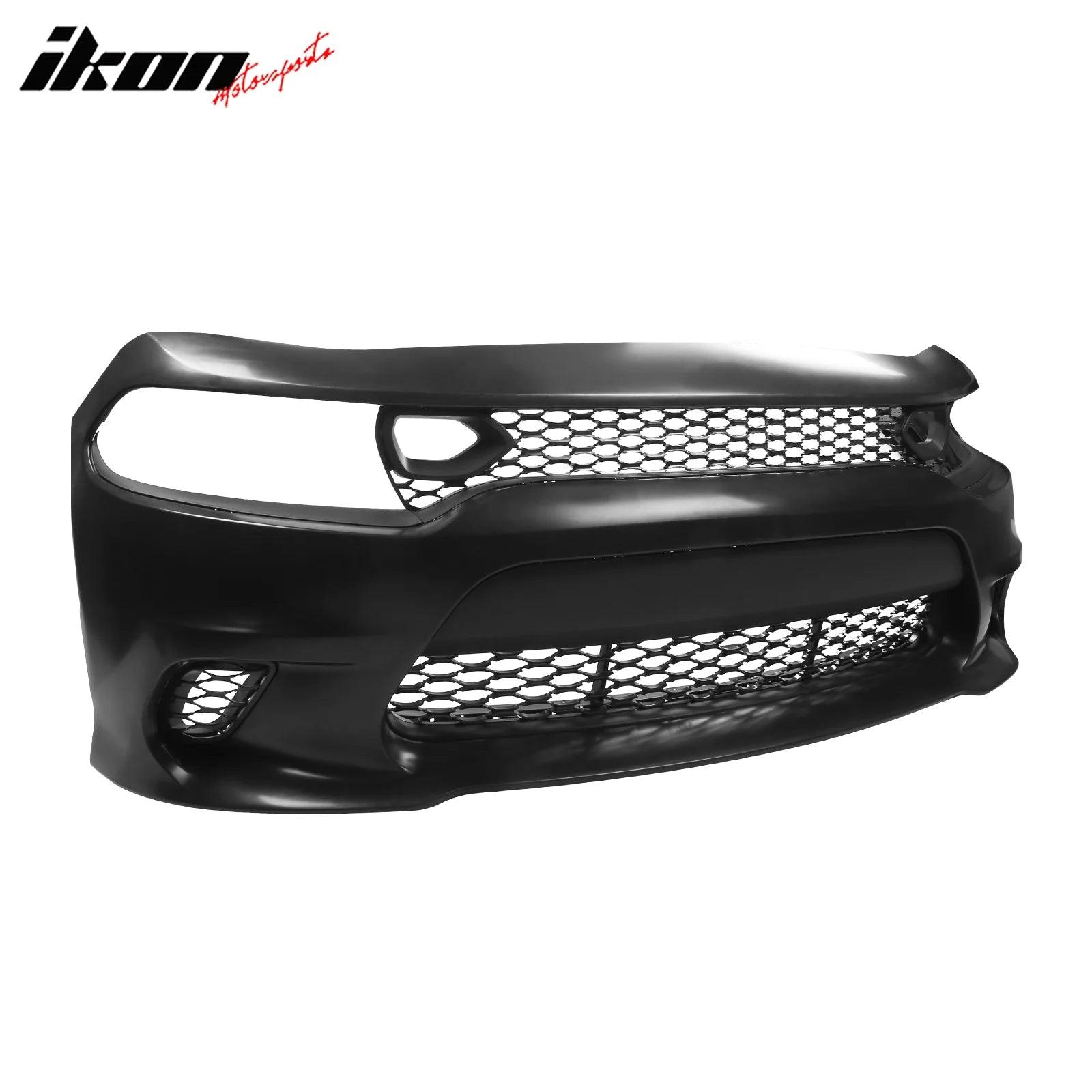 Ikon Motorsports 2015-2023 Dodge Charger 19 SRT Hellcat Front Bumper Conversion Kit PP