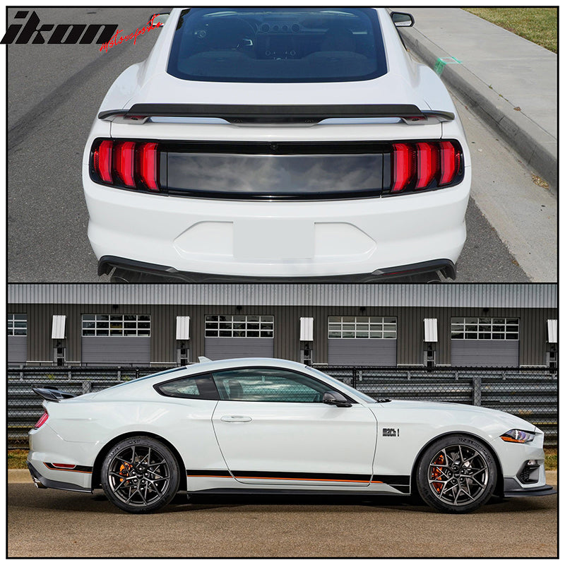 2015-2023 Ford Mustang GT500 Matte Black Trunk Spoiler Gurney Flap ABS