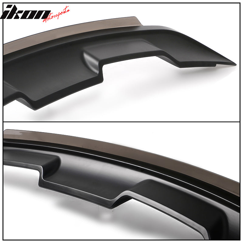 2015-2023 Ford Mustang GT500 Matte Black Trunk Spoiler Gurney Flap ABS